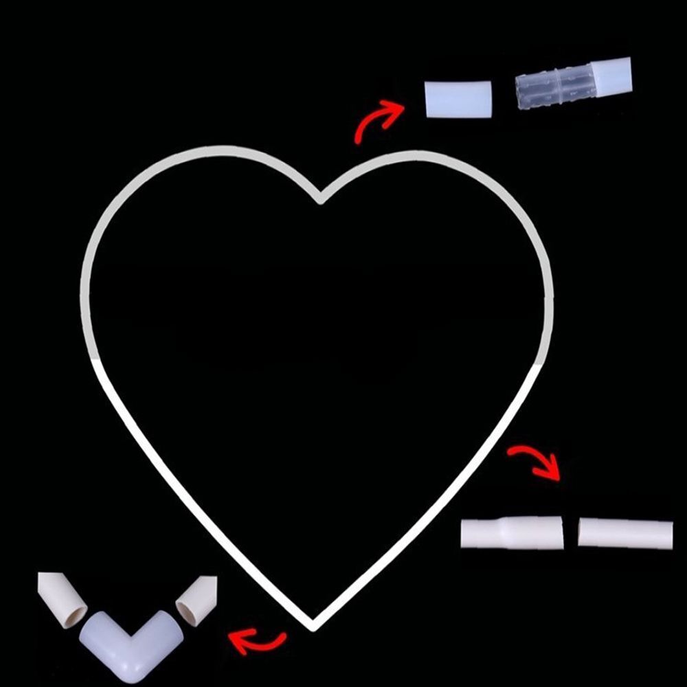 Frame Holder Column Base Balloon Arch Plastic With Stand 59inch Love Heart