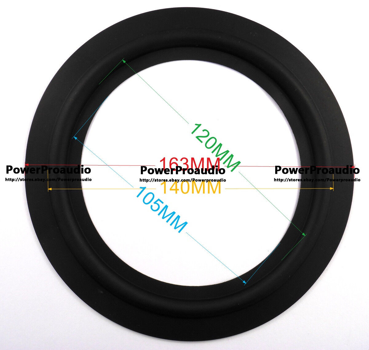 1pc 6.5 inch speaker rubber surround Tianlang woofer repair parts rubber edge