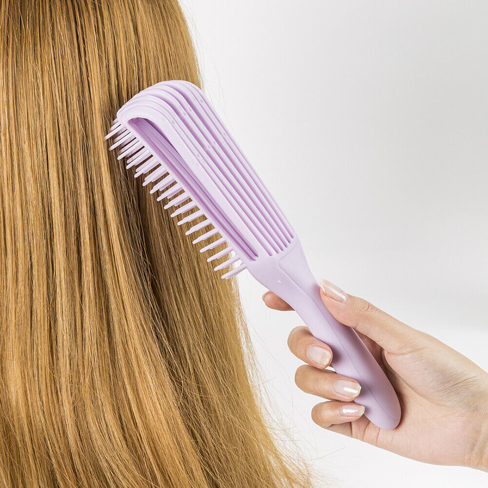 Detangling Hair Scalp Massage Comb Wet Curly Styling Hairbrush(Purple)