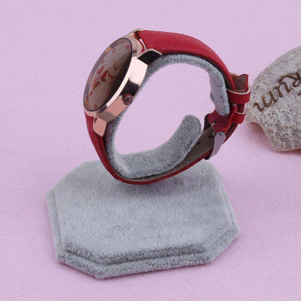 Lint C Type Design Jewelry Bracelet Watch Display Rack Stand Holder(Gray)