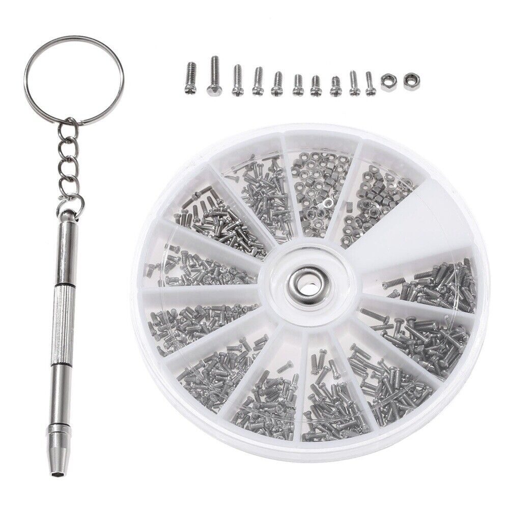 600PCS Small Screws Nuts Electronic Assortment Kit Multi-functional Screwdriver