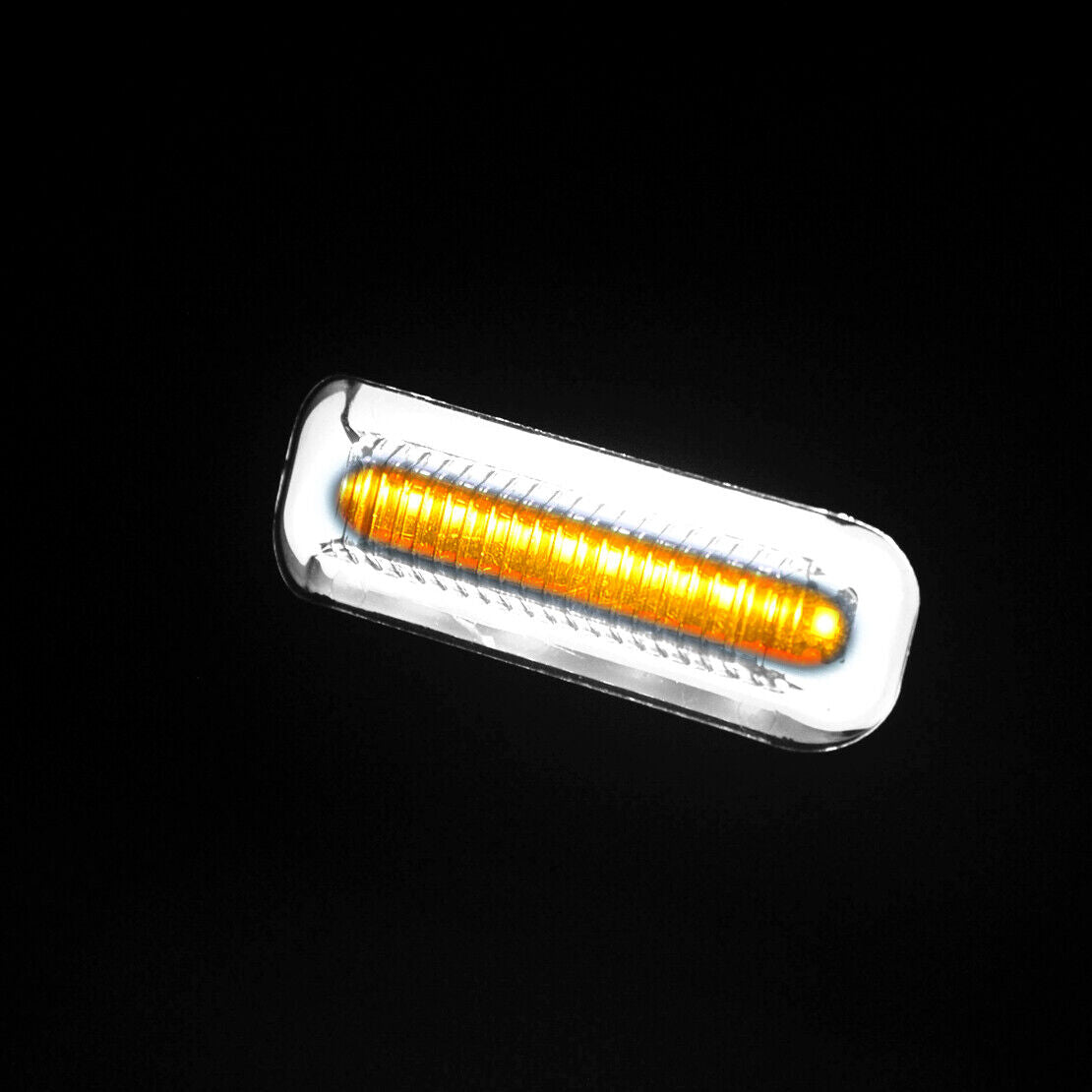 2x Sequential Amber LED Turn Signal Light Indicator White Ruunig Tail Lamp Part