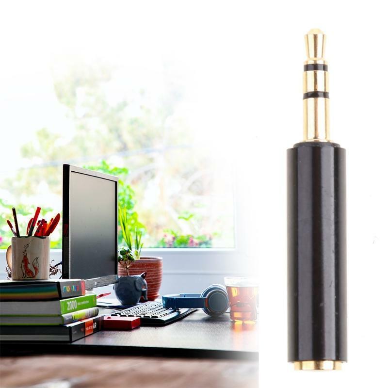 Mini 3.5mm Stereo Male 4 Pole Plug To 3.5mm Female Jack Audio Connector Adapter