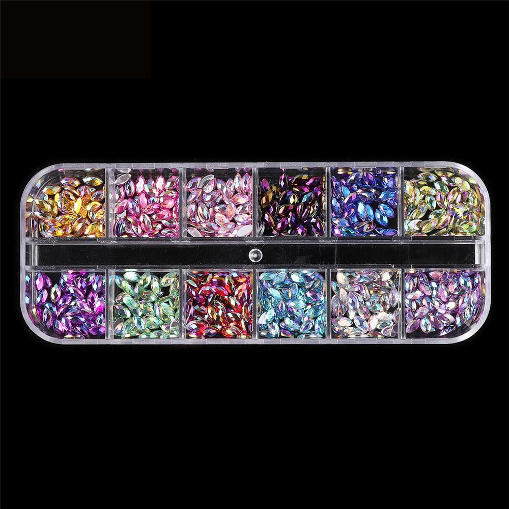 Face Body Adornment Horse Eye AB Rhinestone Crystal Gems Nail Decorations