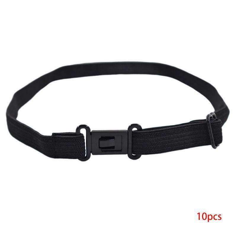 10Pcs DIY Accessories Bow Tie Adjustable Belt Elastic Strap Extender with Clip