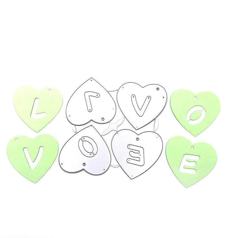 Heart Love Metal Cutting Dies Scrapbooking Stencil Die Cuts Card Embossing DIY