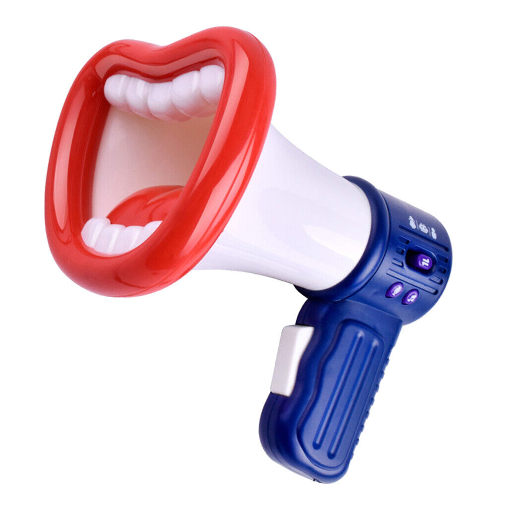 Voice Changer Trumpet Recording  Microphone for  Gifts White