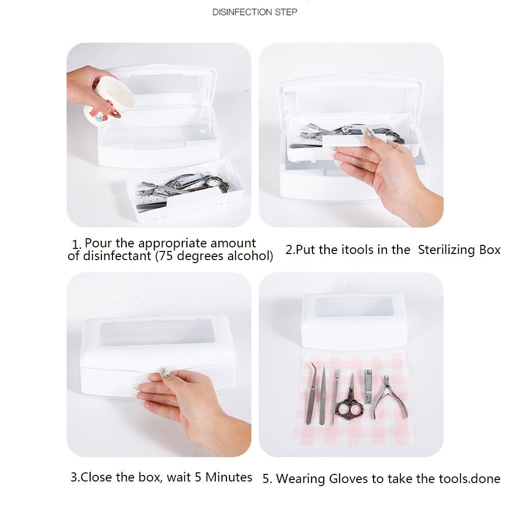 Manicurists Barber Cutting Scissors Sterilizer Sterilizer Tray Disinfectant Jar