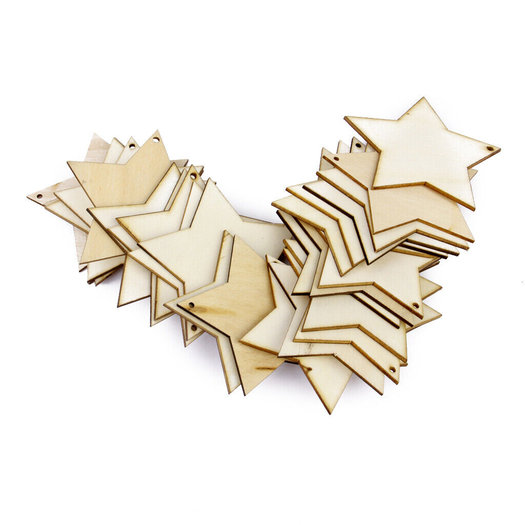 25x  Five Pointed  Embellishments 8x8cm Handicrafts Decorative