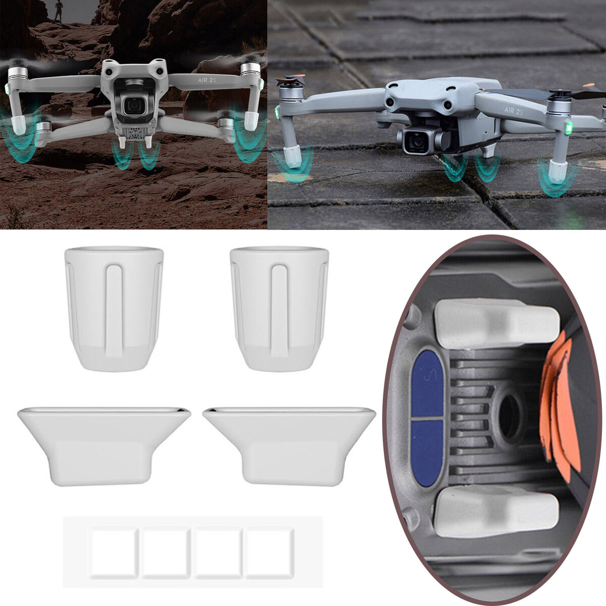 Grey Tripod Dust Pad Protection Bracket Anti-Wear for DJI AIR 2S Accessories