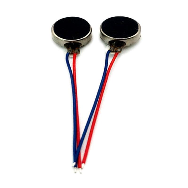 DC Mini Vibration Motor Self Adhesive Brushed Micro Motor with Two Wires 8x2.7mm