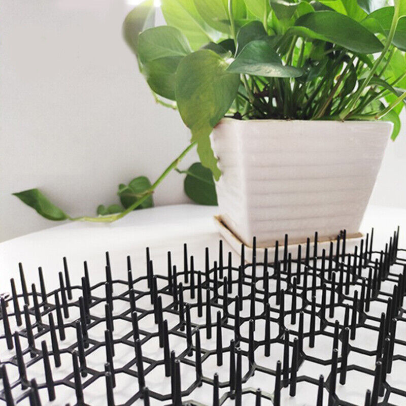 12pcs Pet Dog Cat Scat Mat Animal Deterrent Repellent Scarer Spike Tool Black
