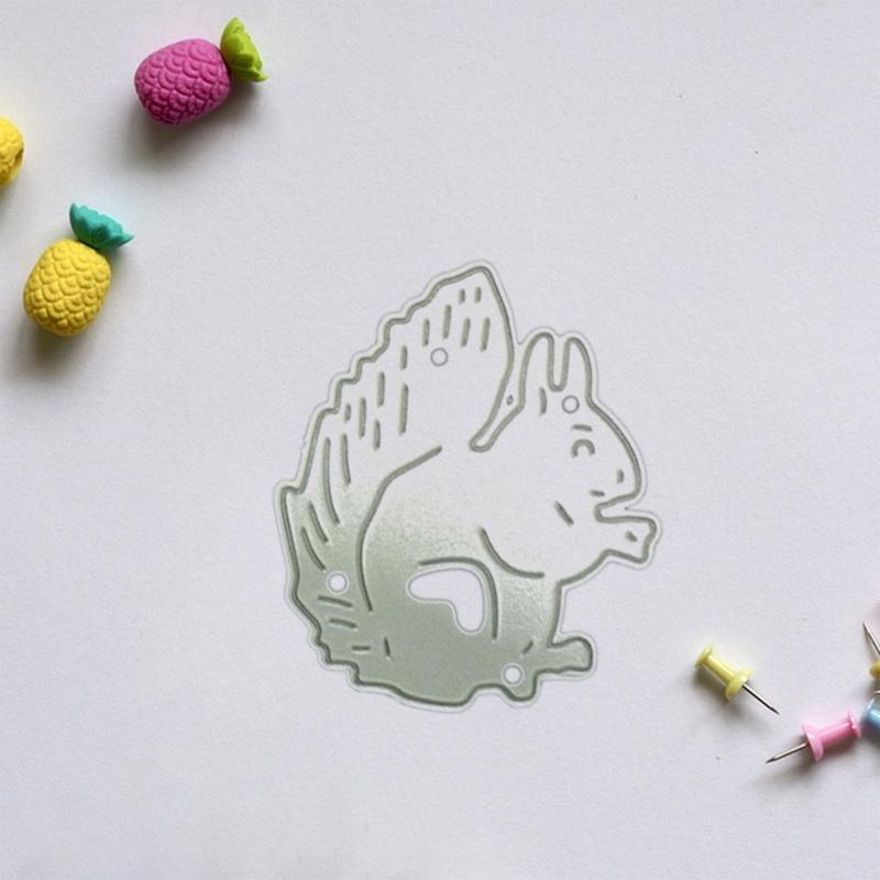 Chipmunk Die Cuts Templates for Invitation Gift Card Making DIY Scrapbooking