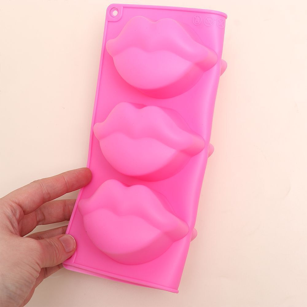 6 Mouths Lips Shape Baking Moulds Chocolate Silicone Mold Cake Decorating Molds