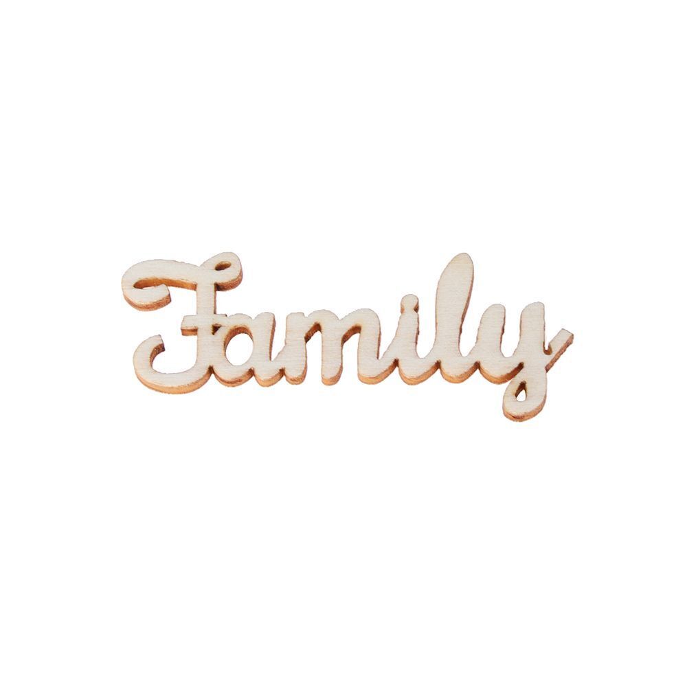 Tree Crafts Home Decor Wedding Wooden Letters Family Word DIY Decorations