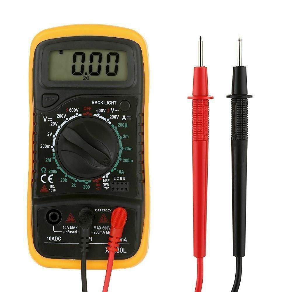 XL830L LCD Digital Multimeter Current Circuit Tester Buzzer Voltmeter Ammeter