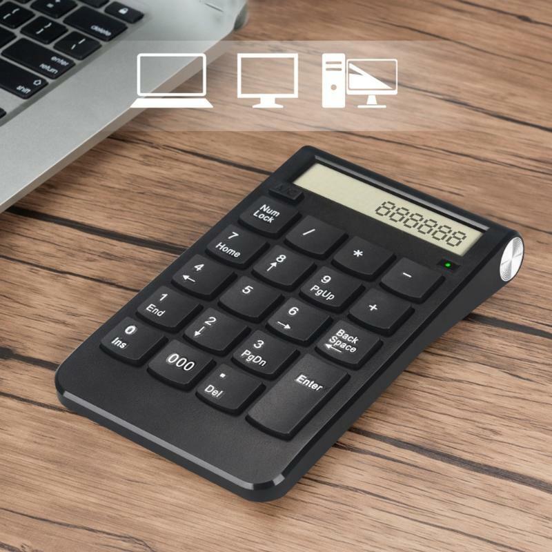 2.4G USB Wireless Numeric Keypad 20 Keys Digital Keyboard Laptop Computer Numpad