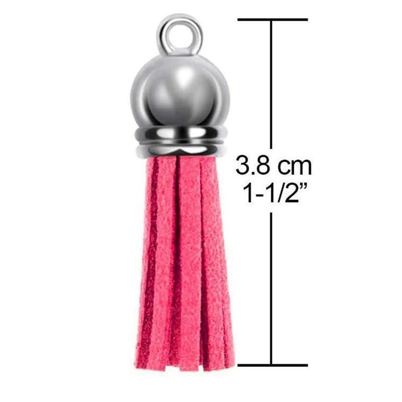 140x/Set Mixed Colors Leather Keychain Tassels Bulk Keychain Charms DIY Jewelry