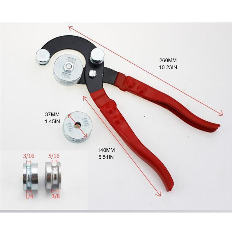 3/16" 1/4  5/16" 3/8" Tube Bender- Heavy Duty Pipe Bending Tool Carbon Steel