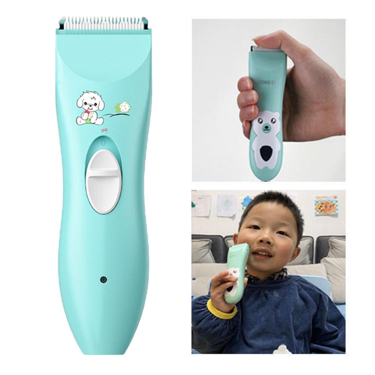 Ceramic Blade Electric Kids Hair Trimmer USB Charging for Child Fine Hair