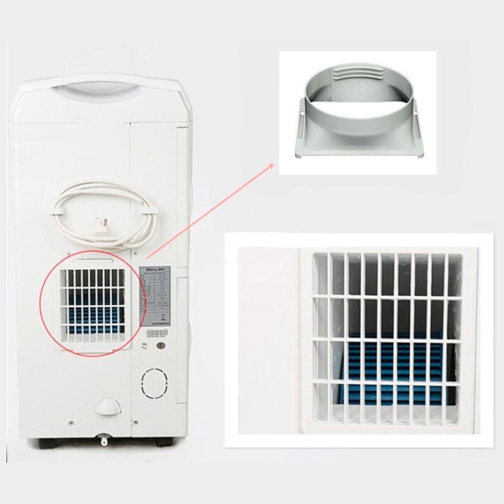 Square Portable Air Conditioner Exhaust Duct Interface Pipe Tube Connector