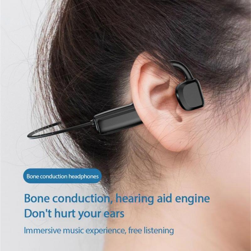 Open-Ear Bluetooth-compatible Bone Conduction Sport Headphones ABS Frame