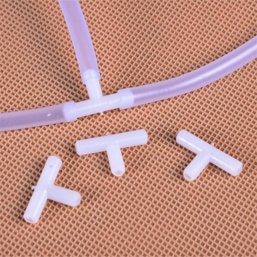 10pcs Aquarium Air Pump Line Tubing Joint Tee-Connectors Water Pipe Adapter