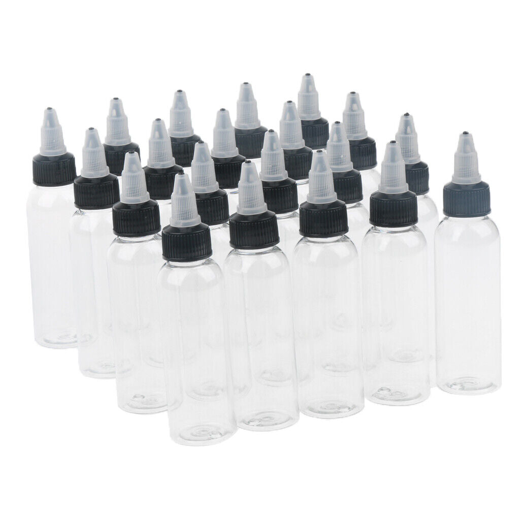 20 Pieces Empty Plastic Squeeze Bottle withTwist  Applicator 30ml
