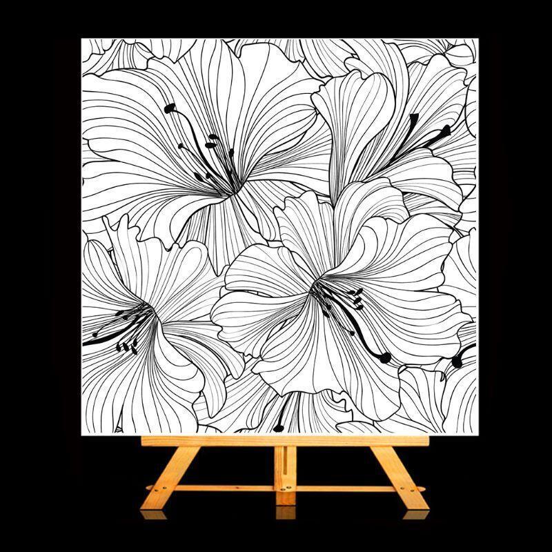 Flower Frame Clear Silicone Stamp Kids Decorative Transparent Stamp Rubber Seal