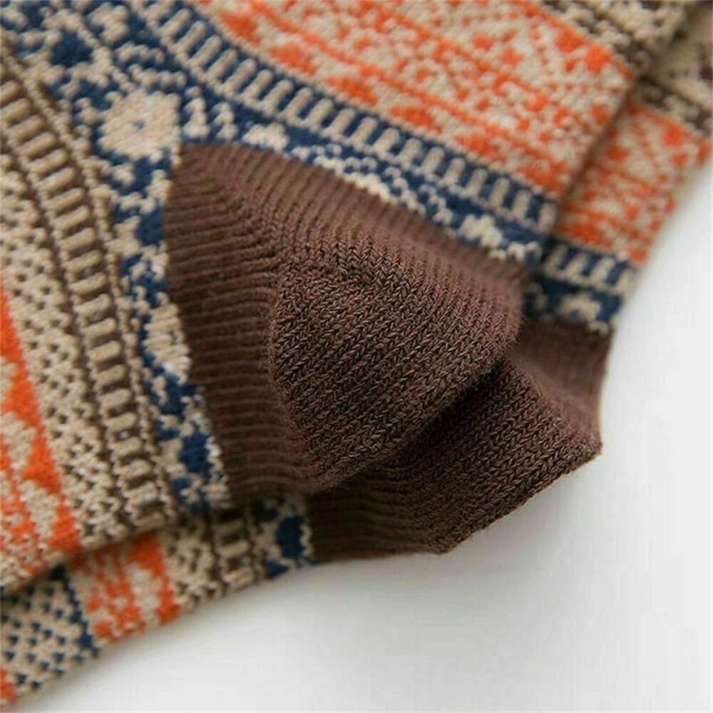 Men 5 Pairs Thick Rich Wool Sock Hike Chunky Sock Winter Autumn Thermal Socks