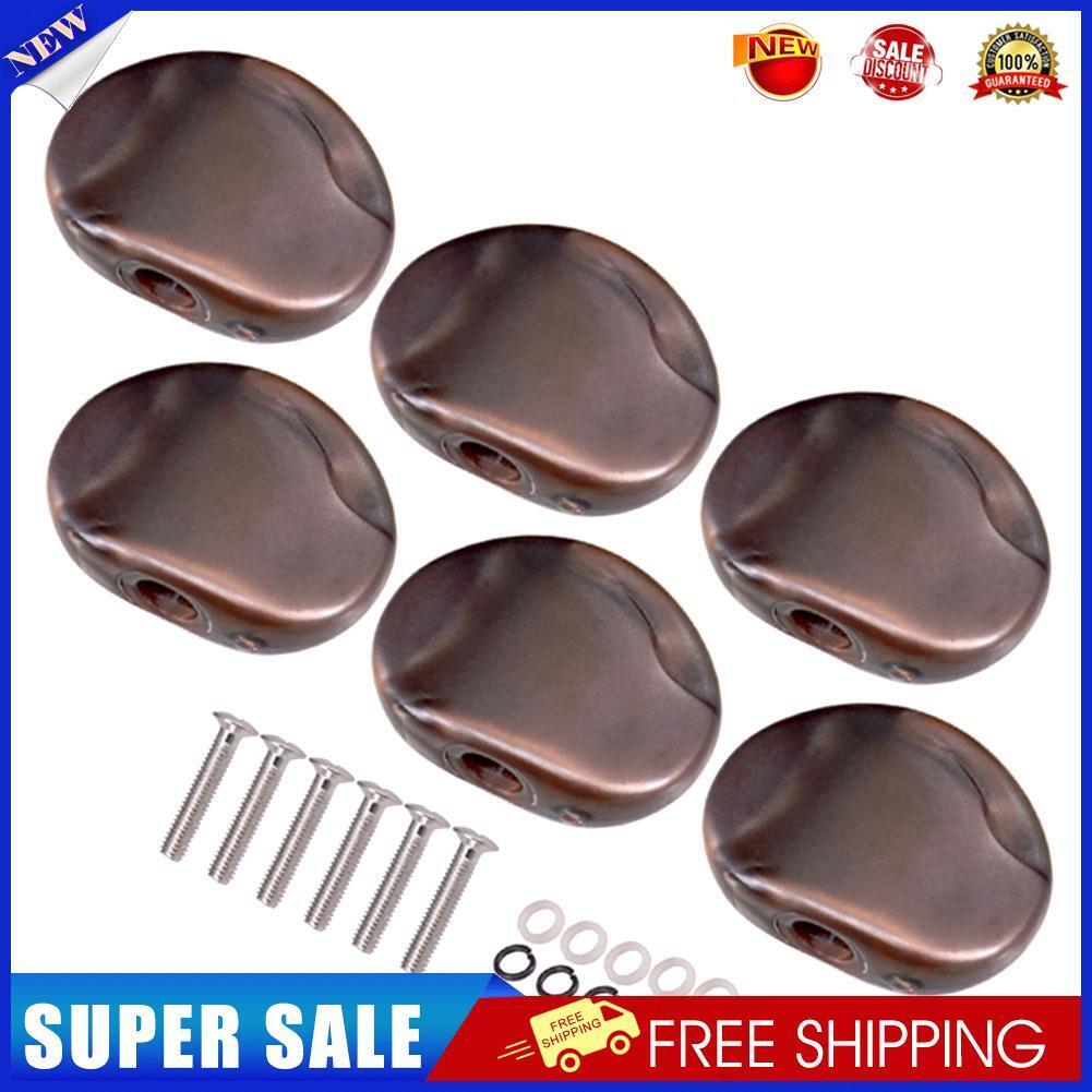 6pcs Electric Guitar String Tuner Knob Handle Guitar String Tuning Pegs Cap