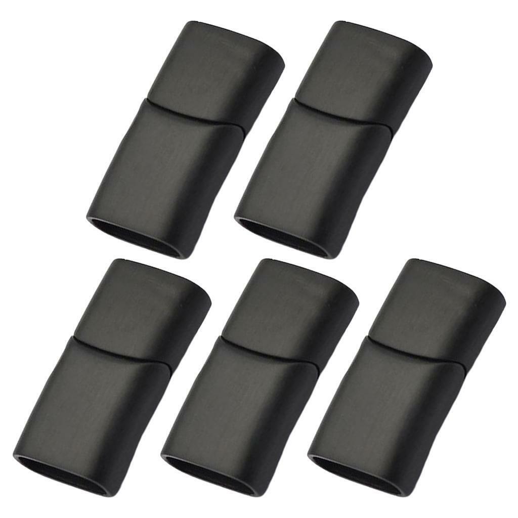 20 Piece Magnetic Jewelry Clasp Buckle Closures Flat Leather Cord Key Rings