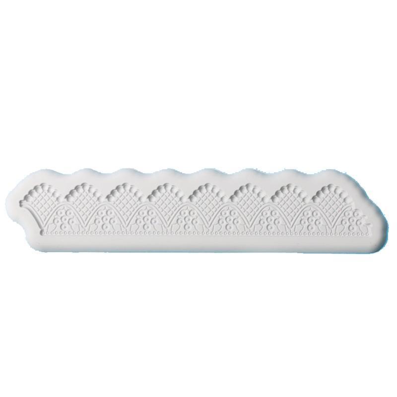 Cake Border Decorating Molds, 4pcs Lace Silicone Mold Fondant Silicone Molds