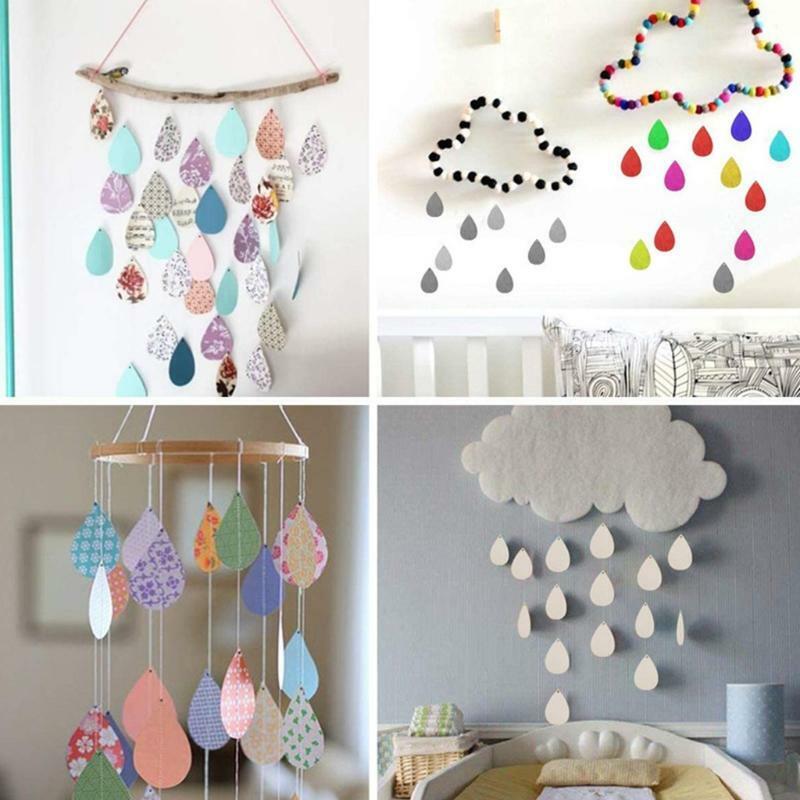 70 Pcs/Set Unfinished Wooden Jewelry Earrings Blanks with Ear Hooks Opening Ring