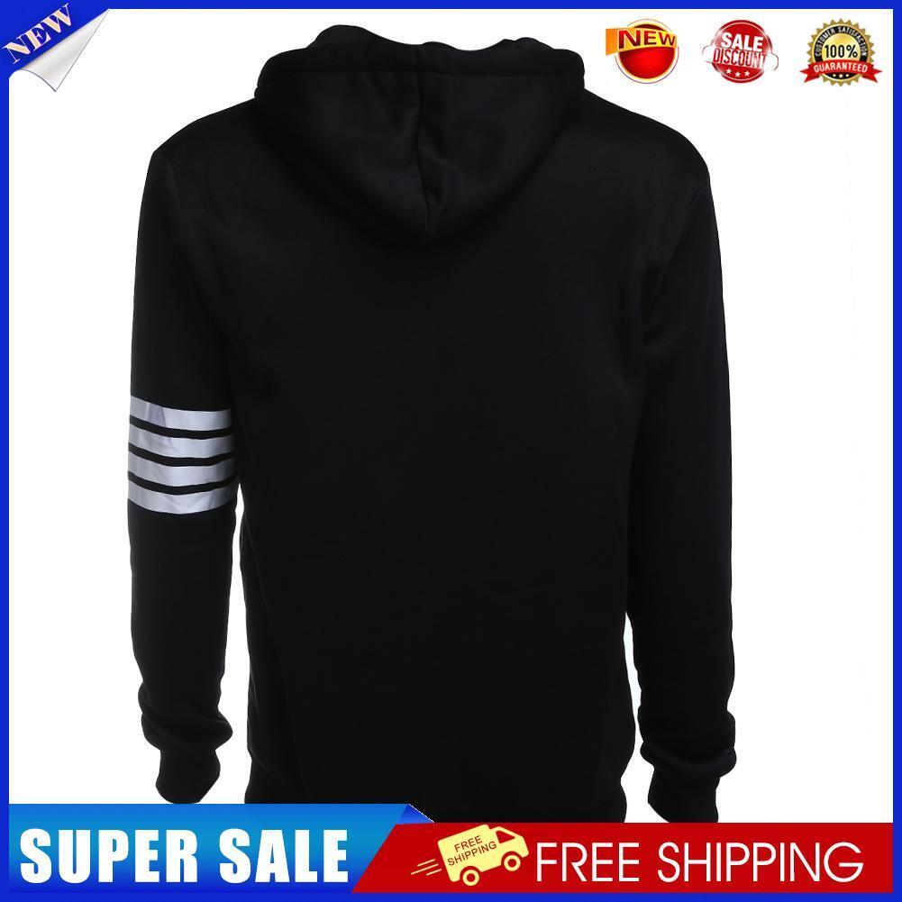 New Fashion Sweatshirt Leisure Men Hooded Casual Zipper Autumn Jacket(2XL)-