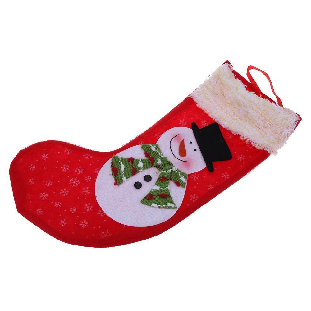 Christmas Stockings Socks Candy Gift Bag Xmas Tree Decoration(Snowman)