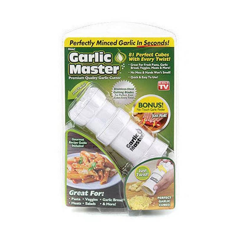 Mini Stainless Steel Garlic Press Rocker Premium Garlic Mincer for Cooking