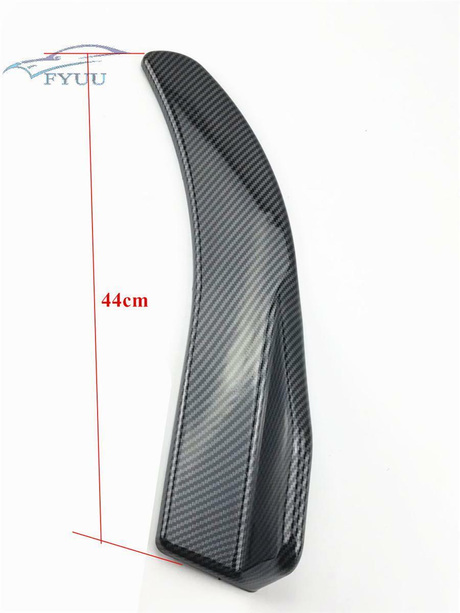 2x Carbon Fiber Universal Car Bumper Rear Lip AntiCrash Modified Body Side Skirt
