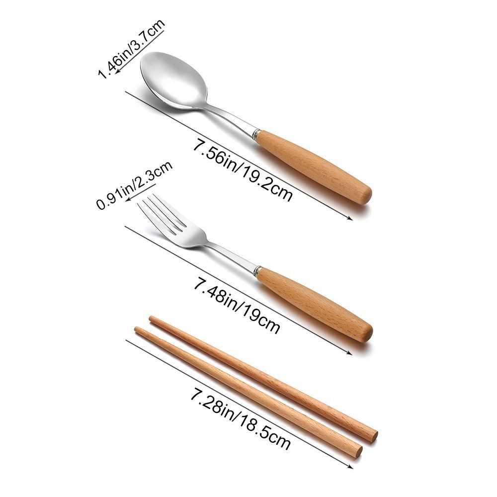 Fork Stainless Steel Chopsticks Tableware Utensils Flatware Set Cutlery Set
