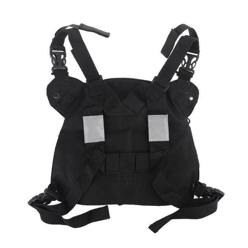Radio Walkie Talkie Harness with Zipper for   Front Pack Vest Pouch Carry Case