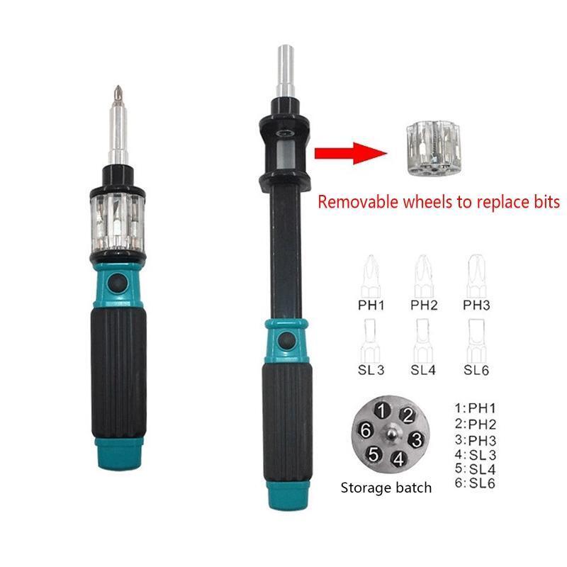 Ratchet Screwdriver Screwdriver Set with Multi Bits Retractable Screwdriver Rod