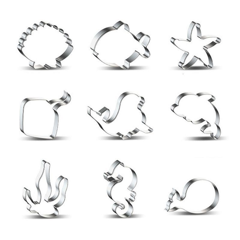Set of 9 Cookie Cutters Set Biscuit Mold Biscuit Cutter Stainless Steel Material