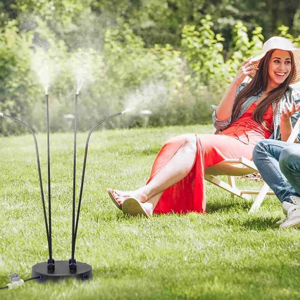 Stand Misting Cooling System Vertical Sprayer Brass Nozzles Watering Drip Kit