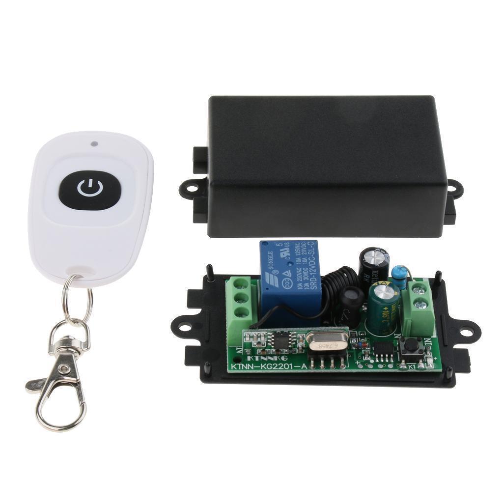 1 Channel Remote Control Switch Relay Receiver and Transmitter AC 85V-250V