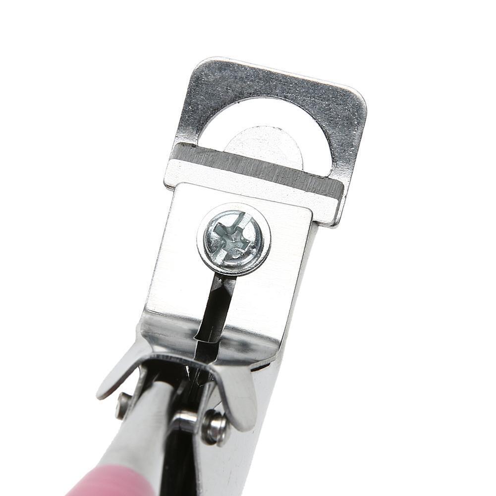 Manicure Cutter Clipper False Nail U One Word Cut Stainless Steel (Pink)