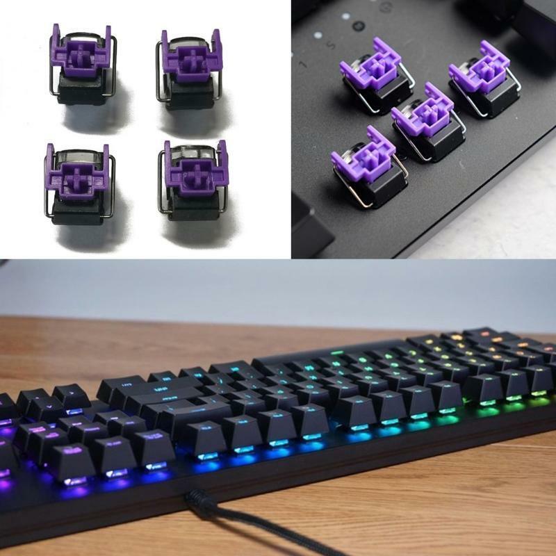4 Pcs Purple Optical Switches Hot Swap Switch for Razer Huntsman Elite Keyboard