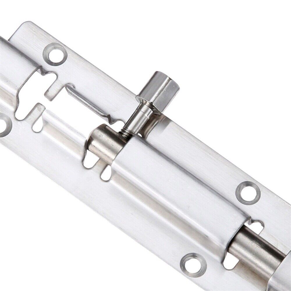 Steel Lock Barrel Bolt Latch Slide Home Gate Office Cabinet Cupboard Door Safety