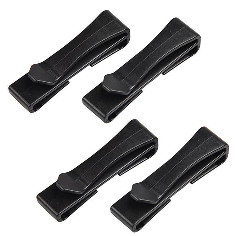 Black Backpack Buckle Strap Keeper Clips Webbing Ending Clips Quick Slip Keeper