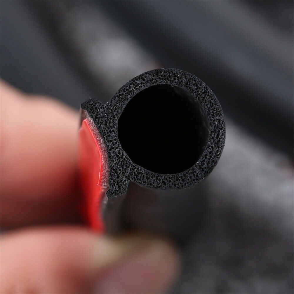 8M Weatherstrip Big D-shape Hollow Strip Universal Car Door Rubber Weather Seal