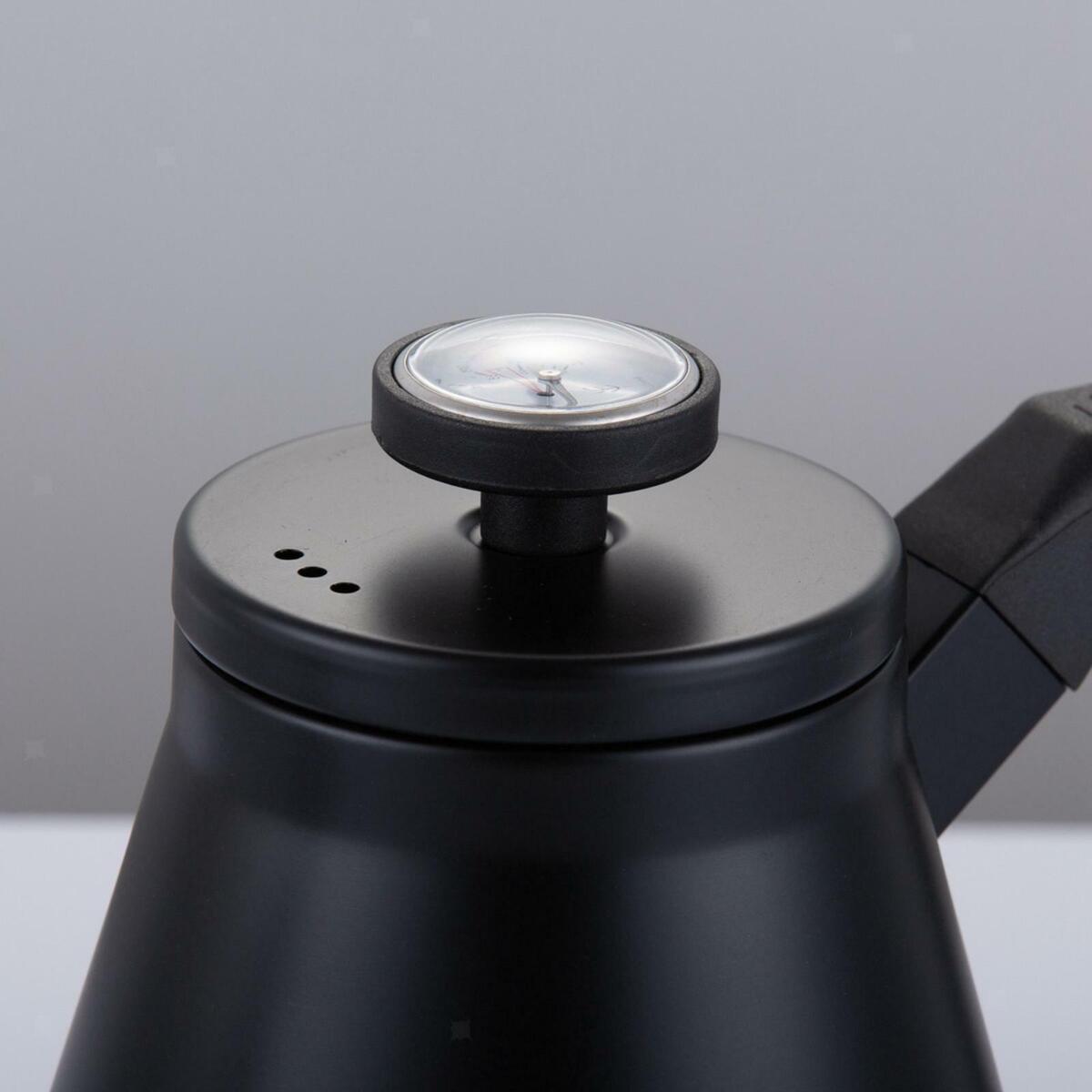 Stainless Steel Gooseneck   Kettle for Stovetops Black